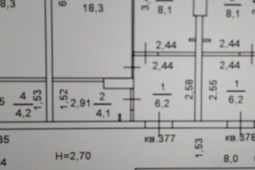 1-к квартира, 36,7 м², 6/9 эт.
